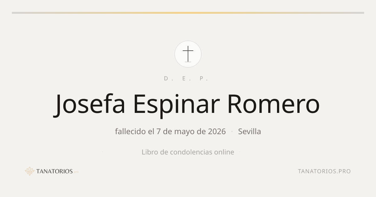 Memorial de Josefa Espinar Romero