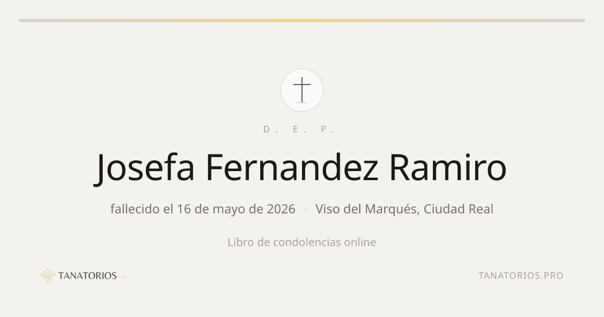 Memorial de Josefa Fernandez Ramiro