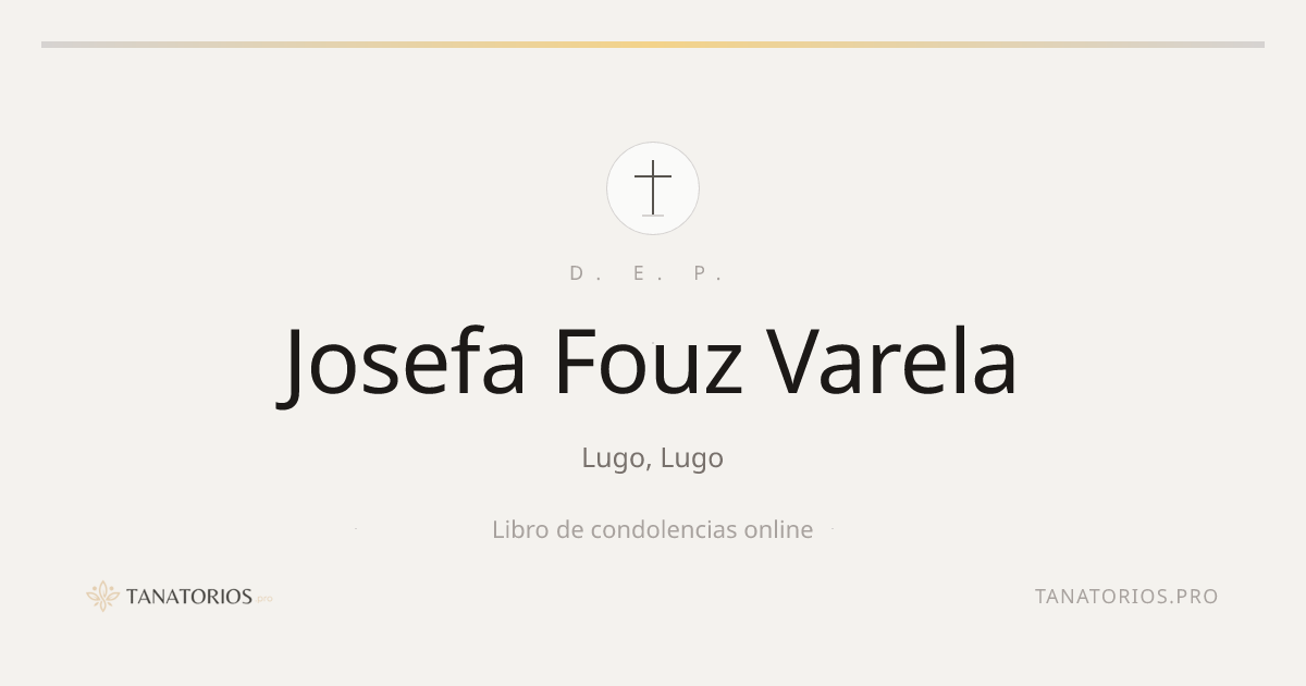 Memorial de Josefa Fouz Varela