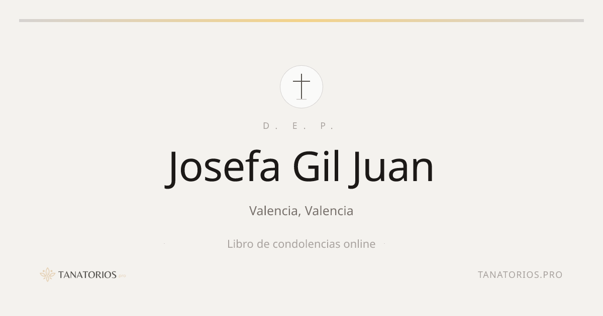 Memorial de Josefa Gil Juan