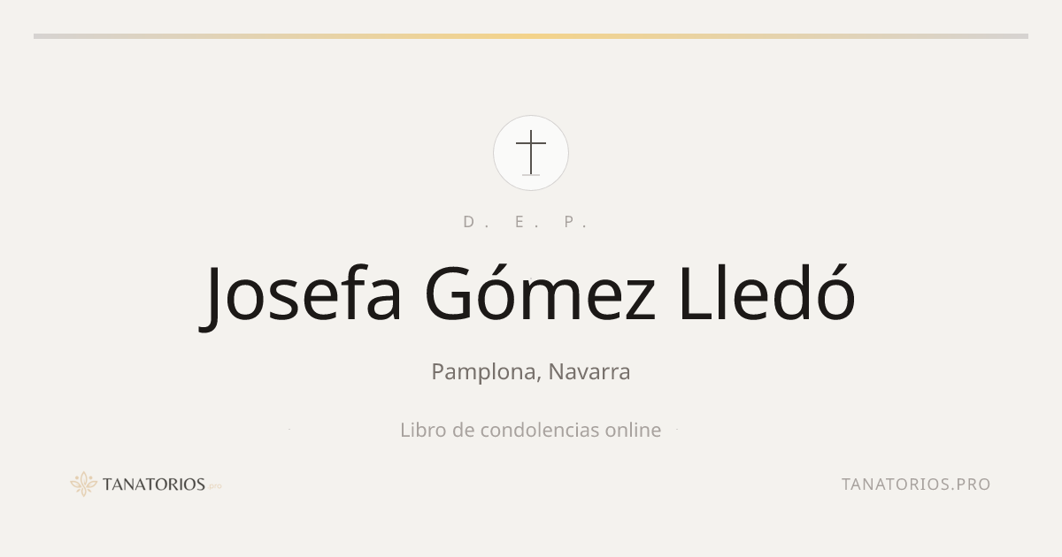 Memorial de Josefa Gómez Lledó