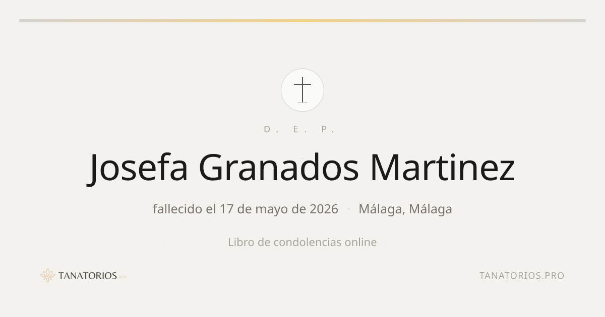 Memorial de Josefa Granados Martinez