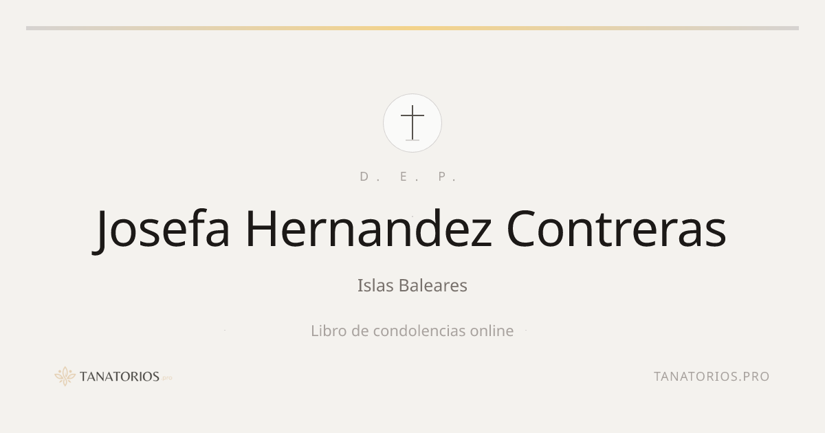 Memorial de Josefa Hernandez Contreras