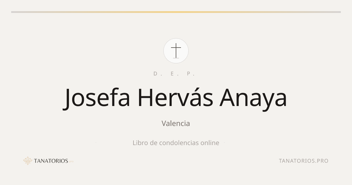 Memorial de Josefa Hervás Anaya