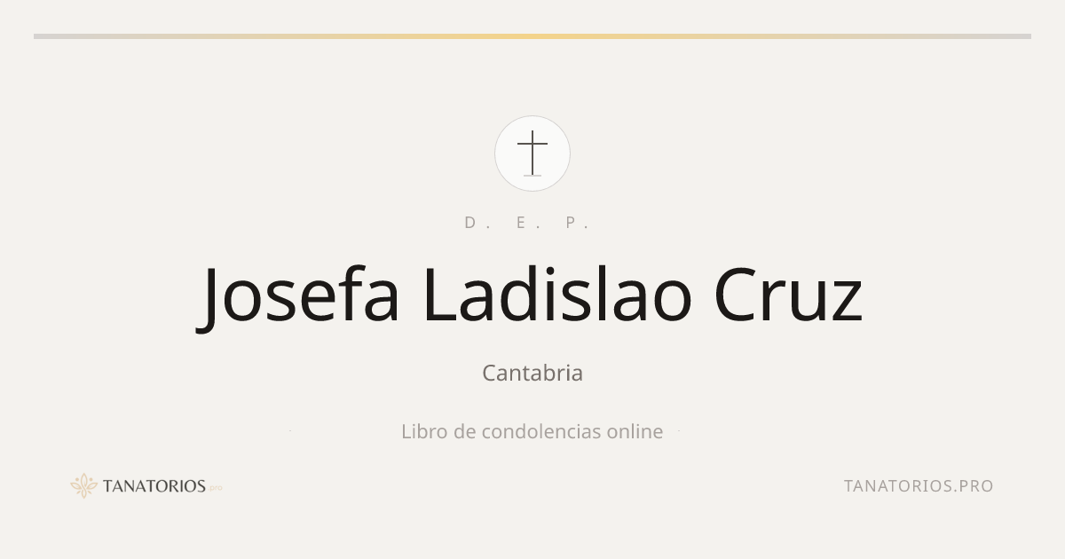 Memorial de Josefa Ladislao Cruz