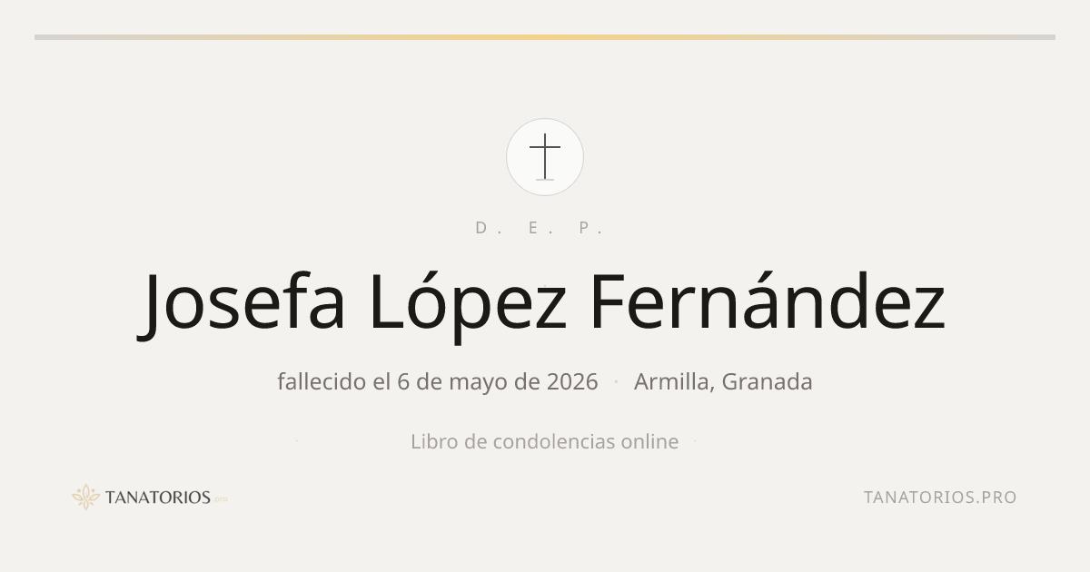 Memorial de Josefa López Fernández