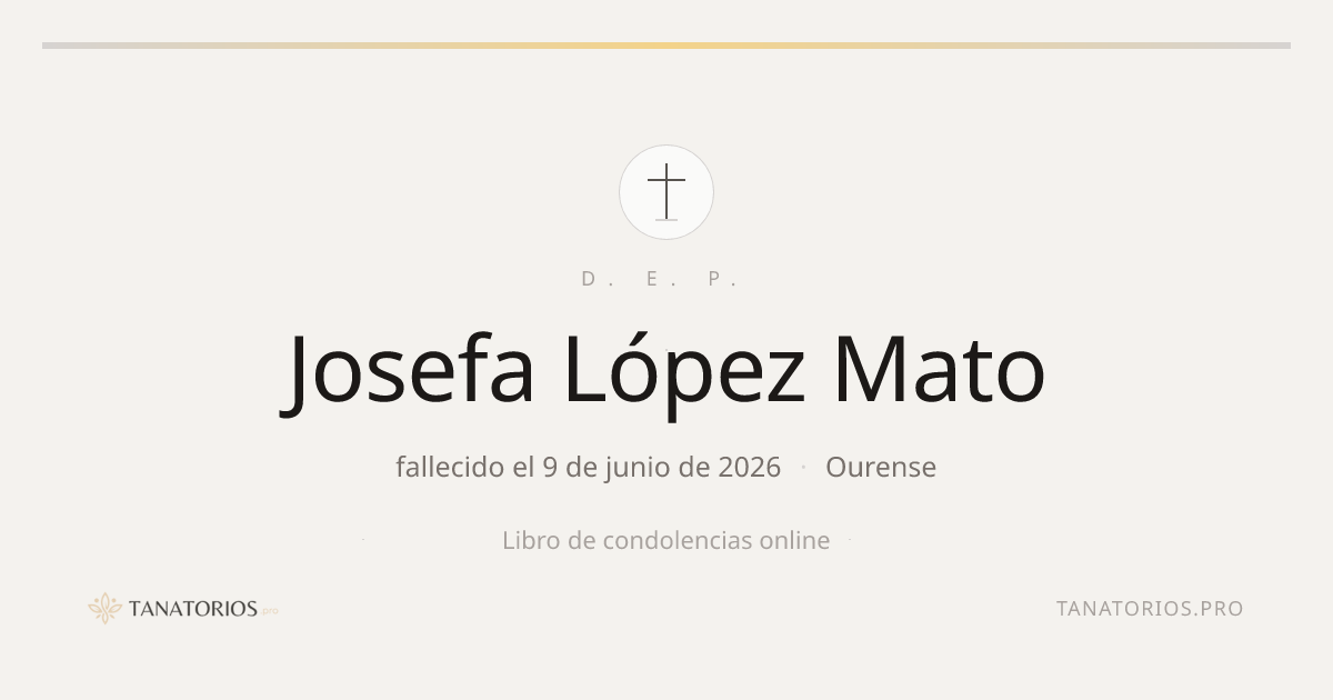 Memorial de Josefa López Mato
