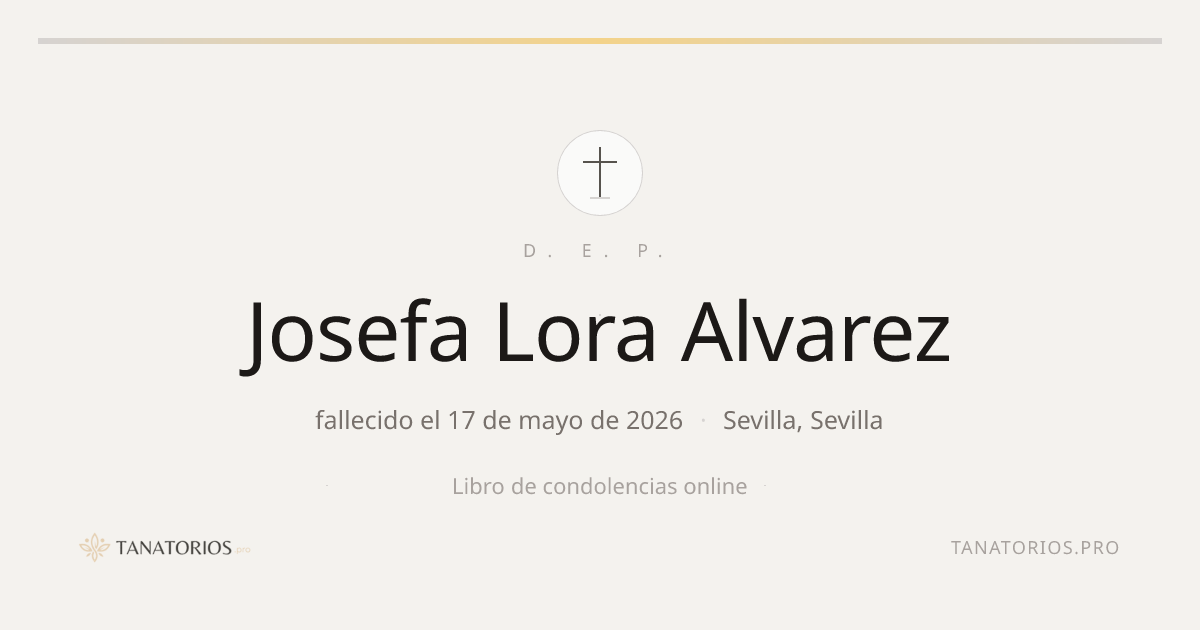 Memorial de Josefa Lora Alvarez