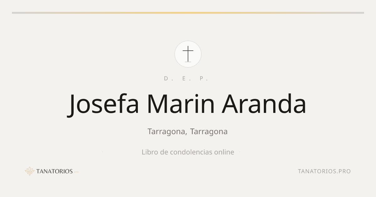 Memorial de Josefa Marin Aranda