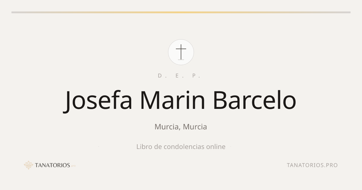 Memorial de Josefa Marin Barcelo