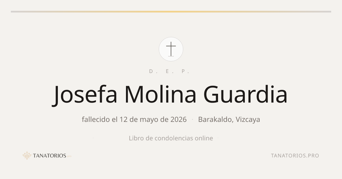 Memorial de Josefa Molina Guardia