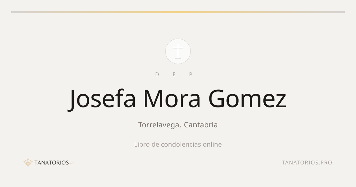 Memorial de Josefa Mora Gomez