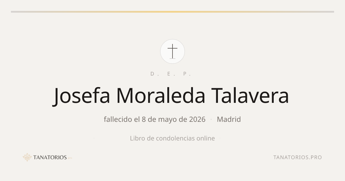 Memorial de Josefa Moraleda Talavera