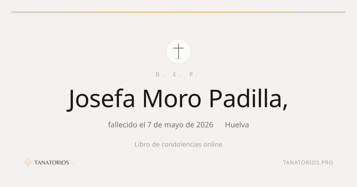 Memorial de Josefa Moro Padilla,