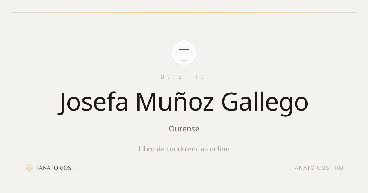 Memorial de Josefa Muñoz Gallego