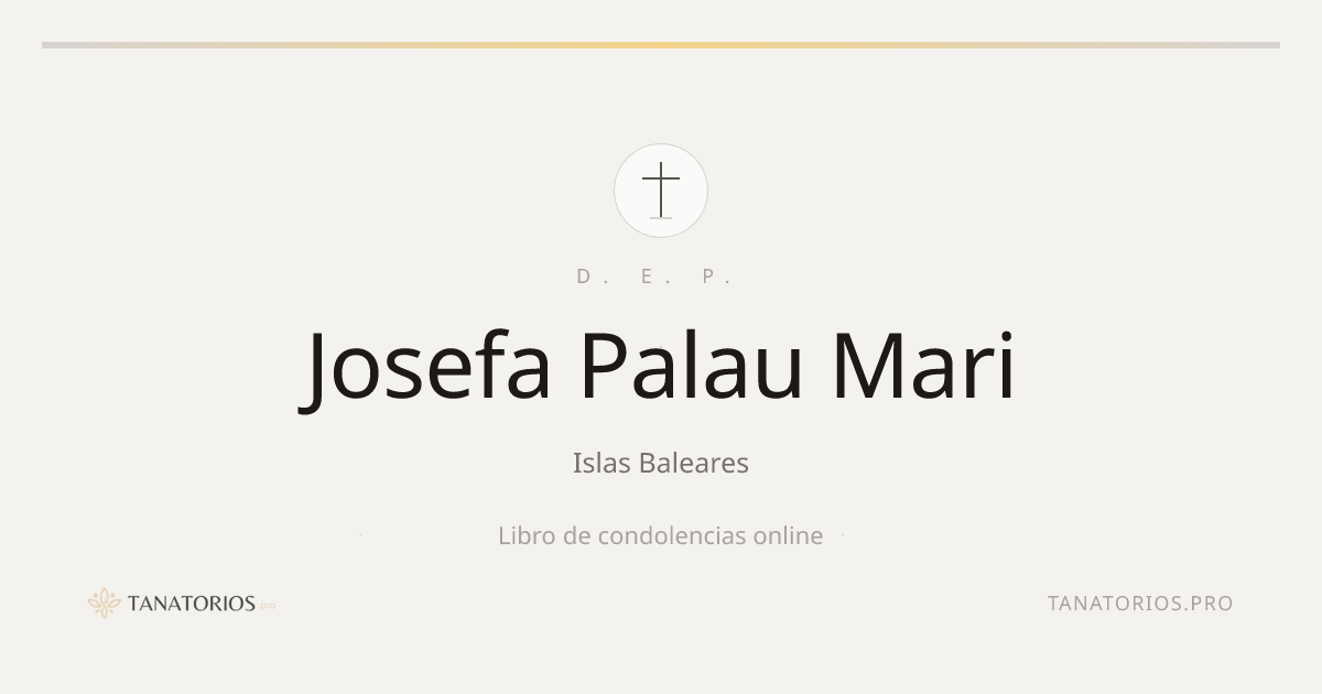 Memorial de Josefa Palau Mari