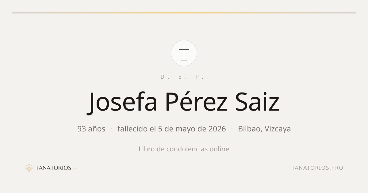 Memorial de Josefa Pérez Saiz