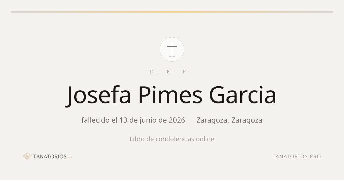 Memorial de Josefa Pimes Garcia