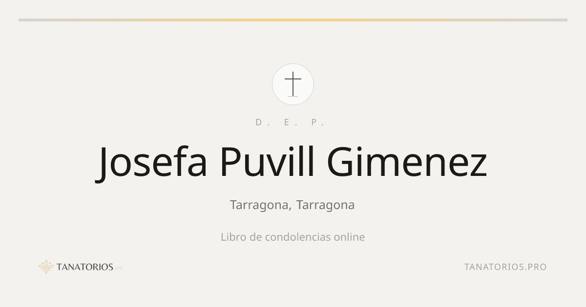 Memorial de Josefa Puvill Gimenez