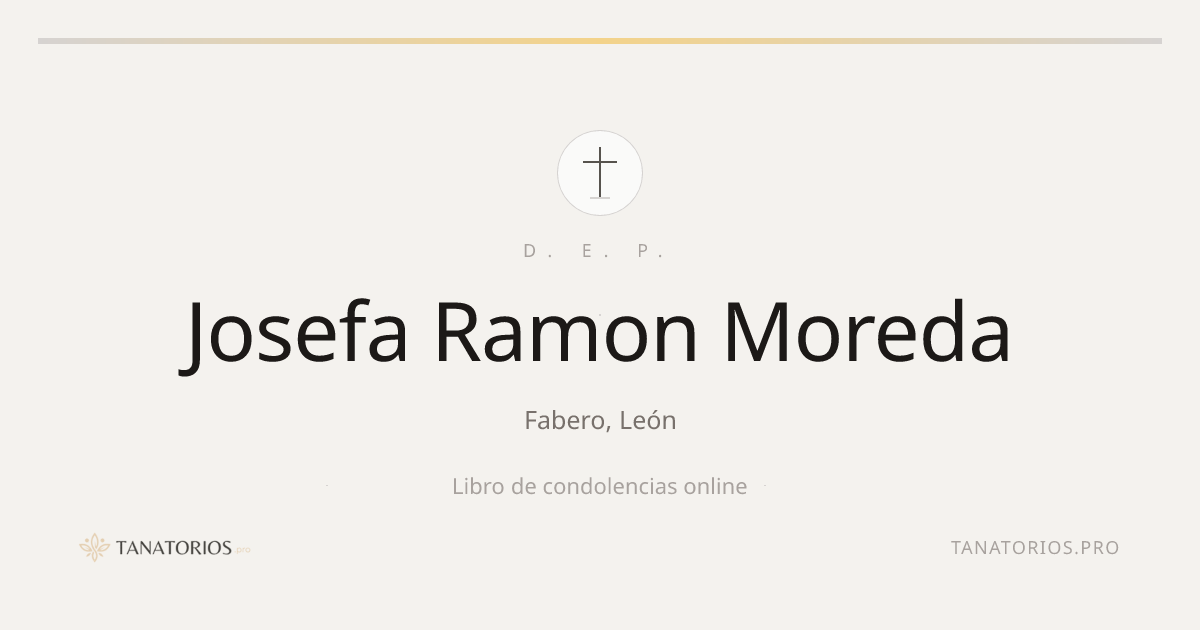 Memorial de Josefa Ramon Moreda