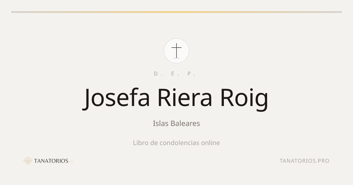 Memorial de Josefa Riera Roig