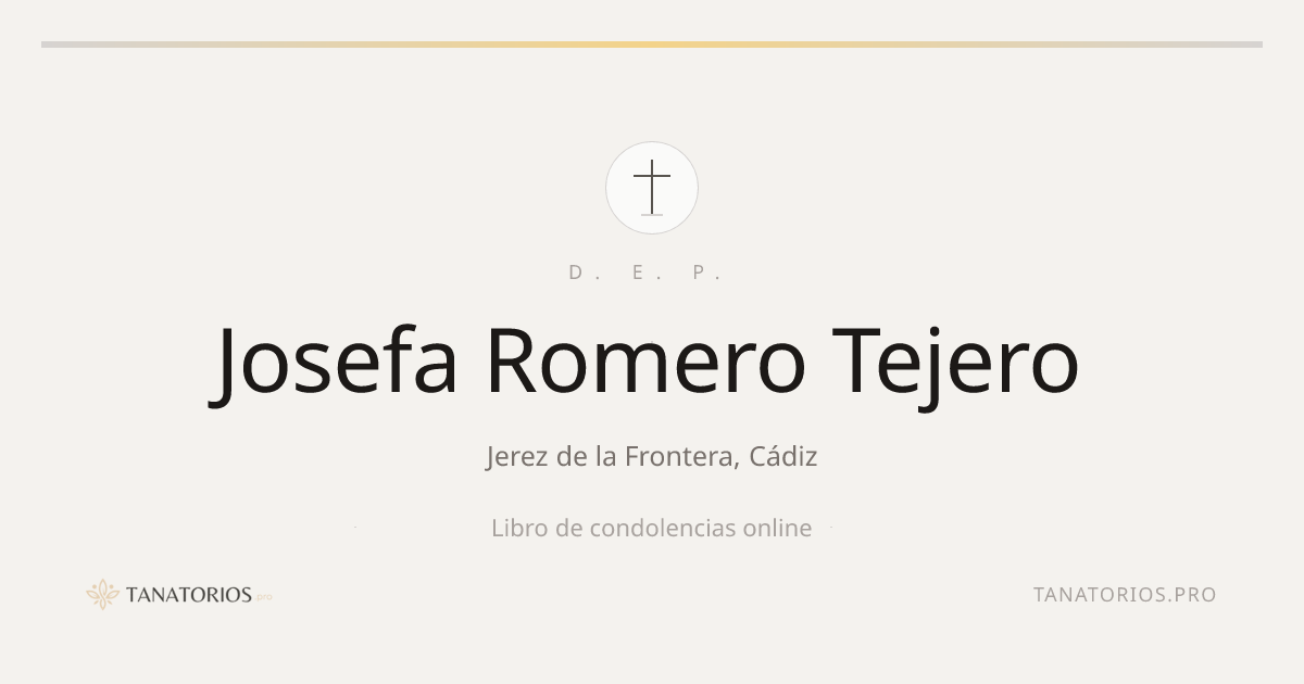 Memorial de Josefa Romero Tejero