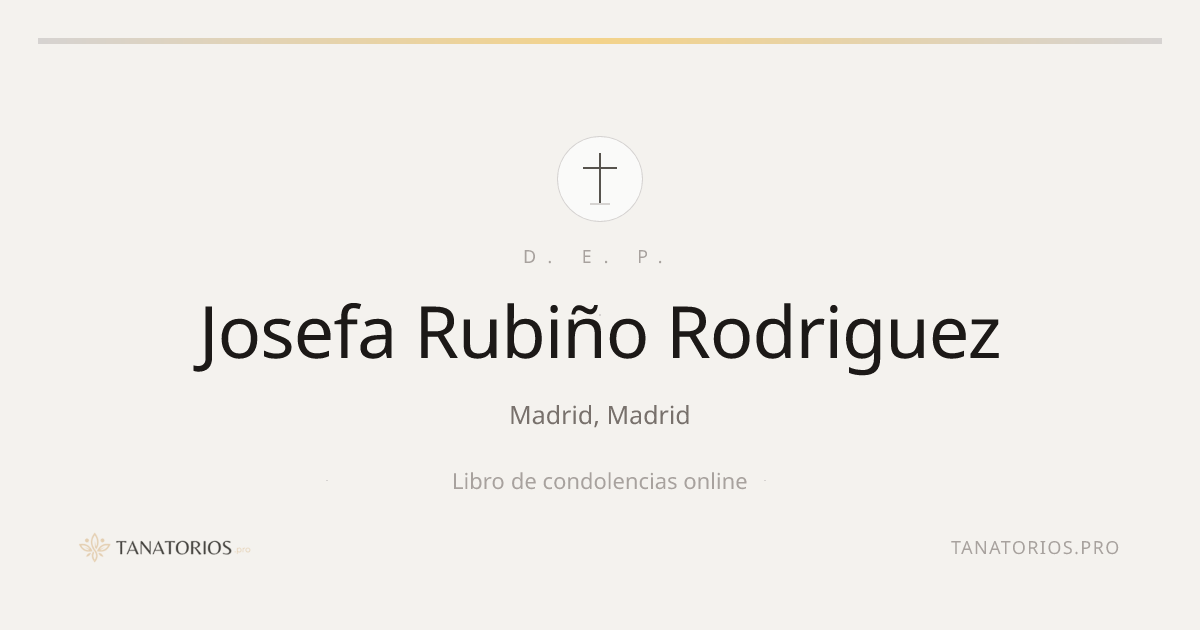 Memorial de Josefa Rubiño Rodriguez