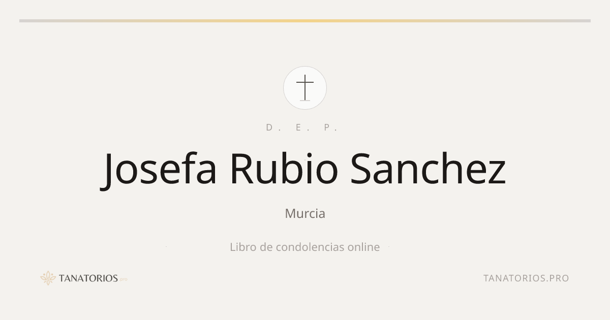 Memorial de Josefa Rubio Sanchez