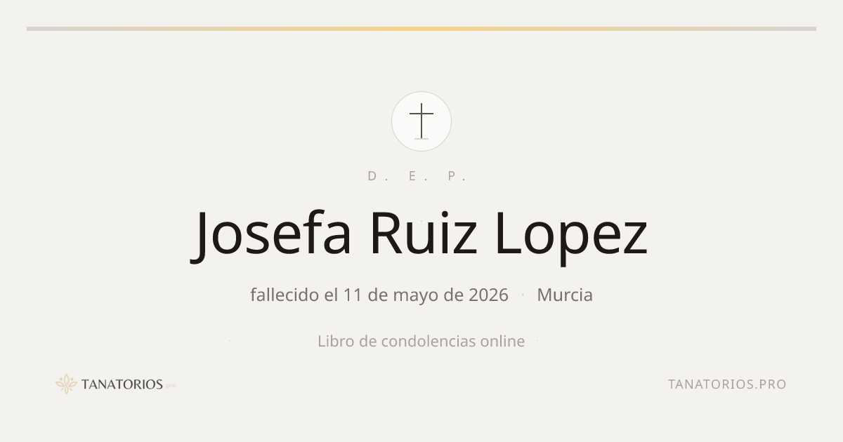 Memorial de Josefa Ruiz Lopez