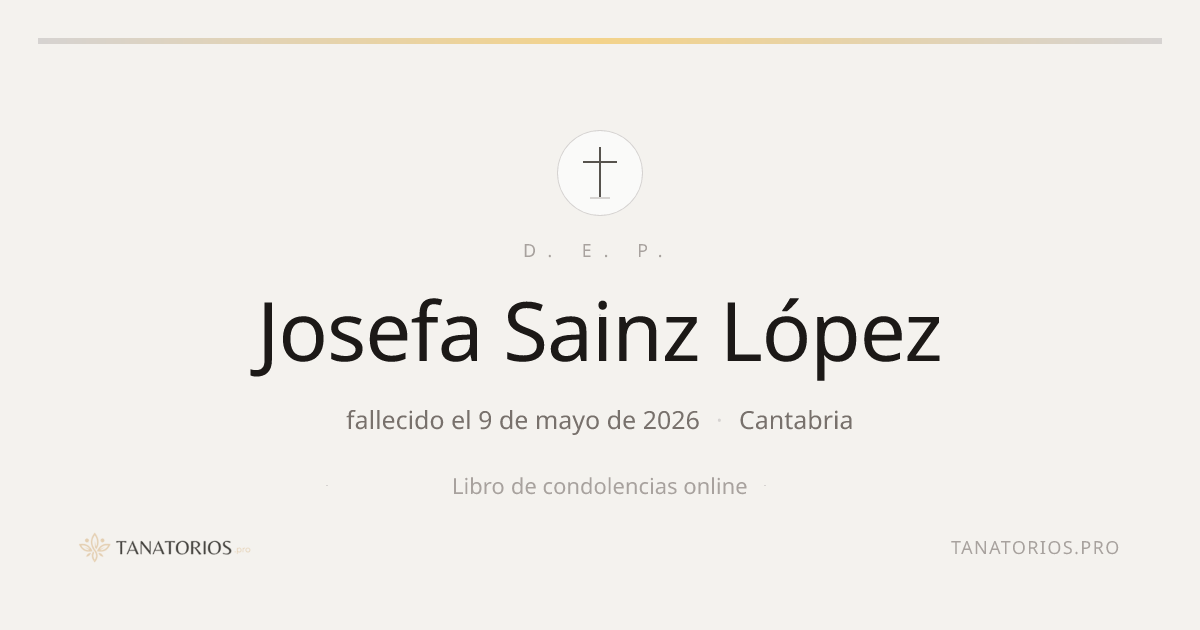 Memorial de Josefa Sainz López