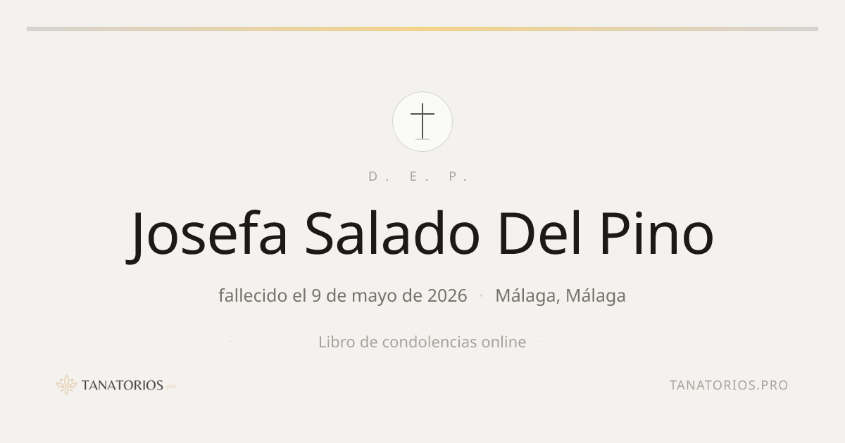 Memorial de Josefa Salado Del Pino