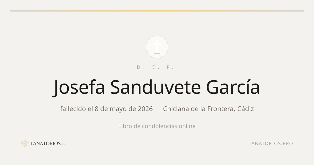 Memorial de Josefa Sanduvete García