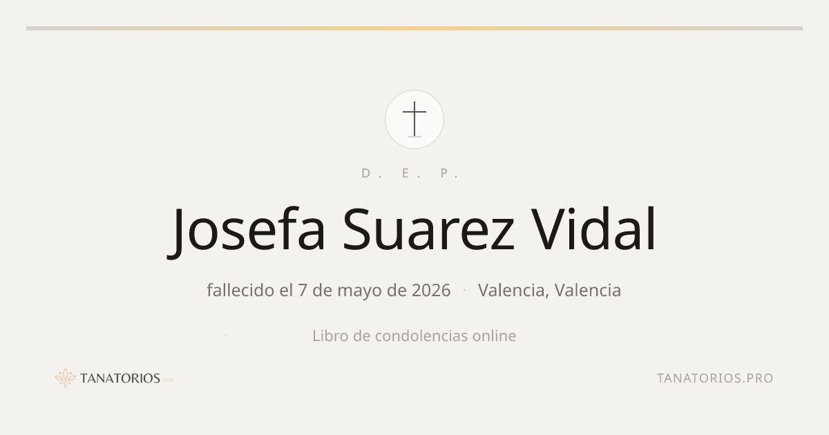 Memorial de Josefa Suarez Vidal