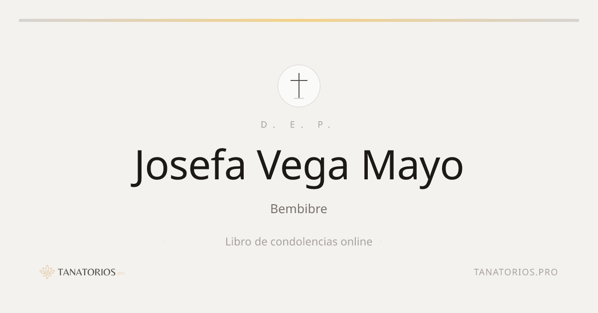Memorial de Josefa Vega Mayo