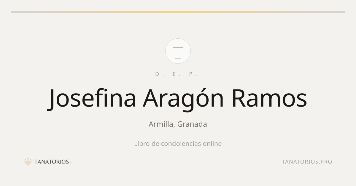 Memorial de Josefina Aragón Ramos
