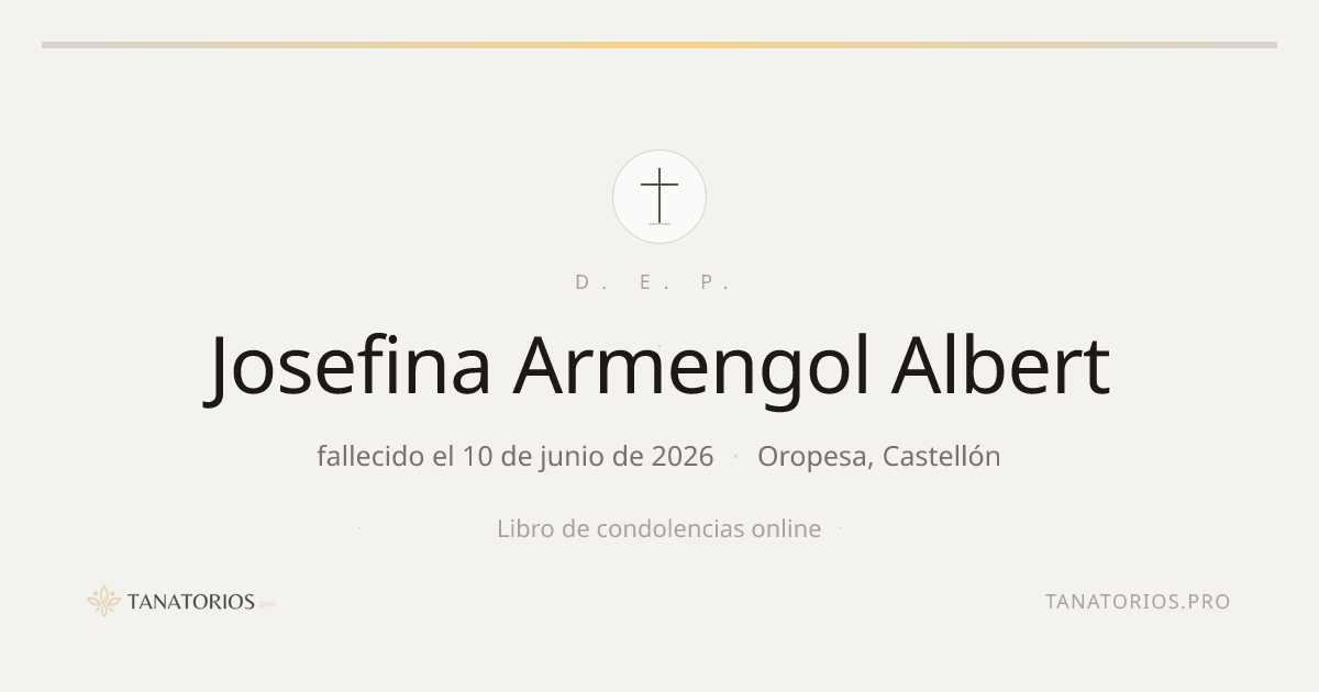 Memorial de Josefina Armengol Albert