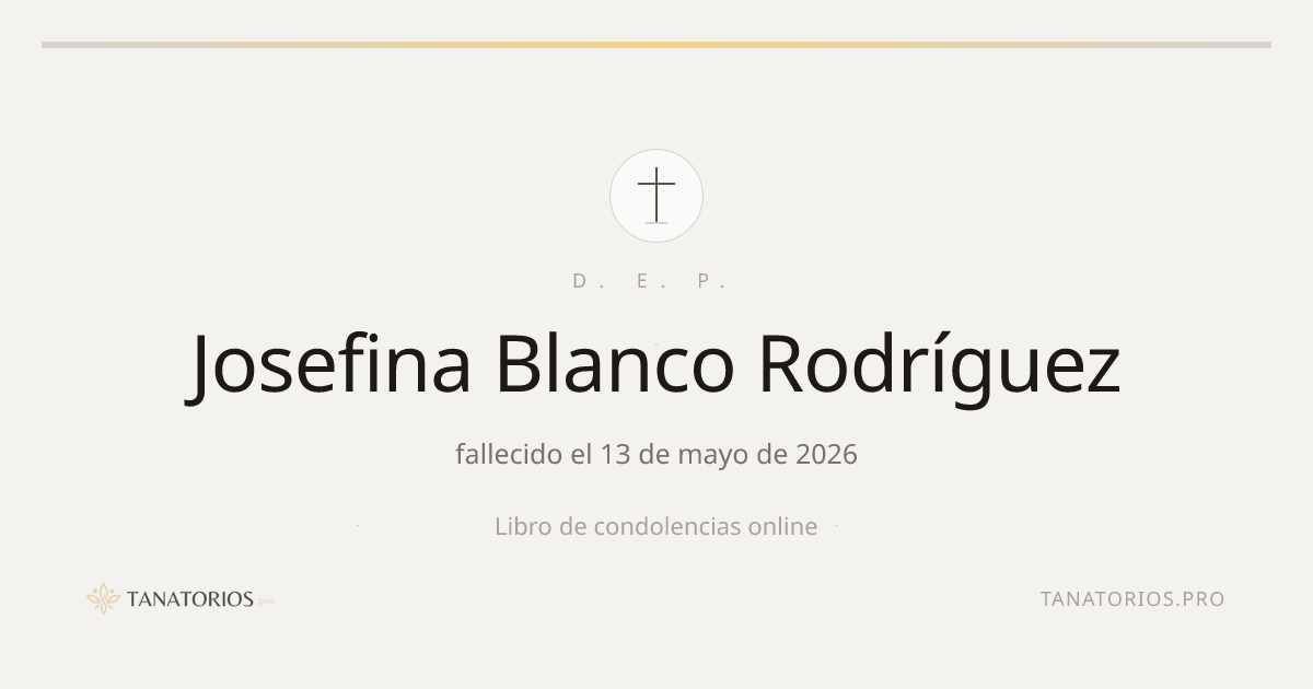 Memorial de Josefina Blanco Rodríguez