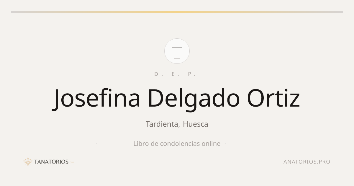 Memorial de Josefina Delgado Ortiz
