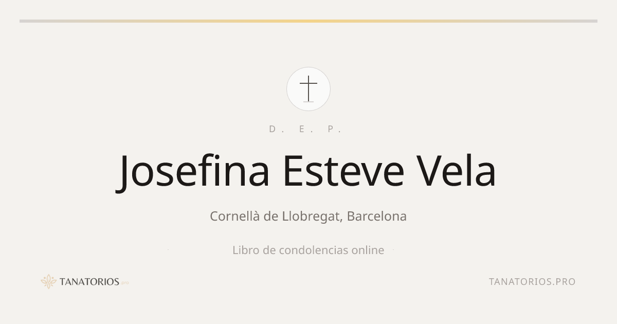Memorial de Josefina Esteve Vela