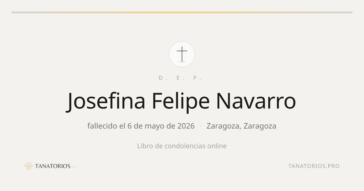 Memorial de Josefina Felipe Navarro