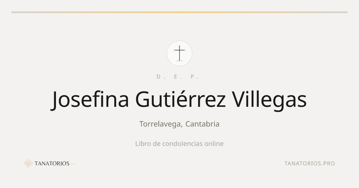 Memorial de Josefina Gutiérrez Villegas