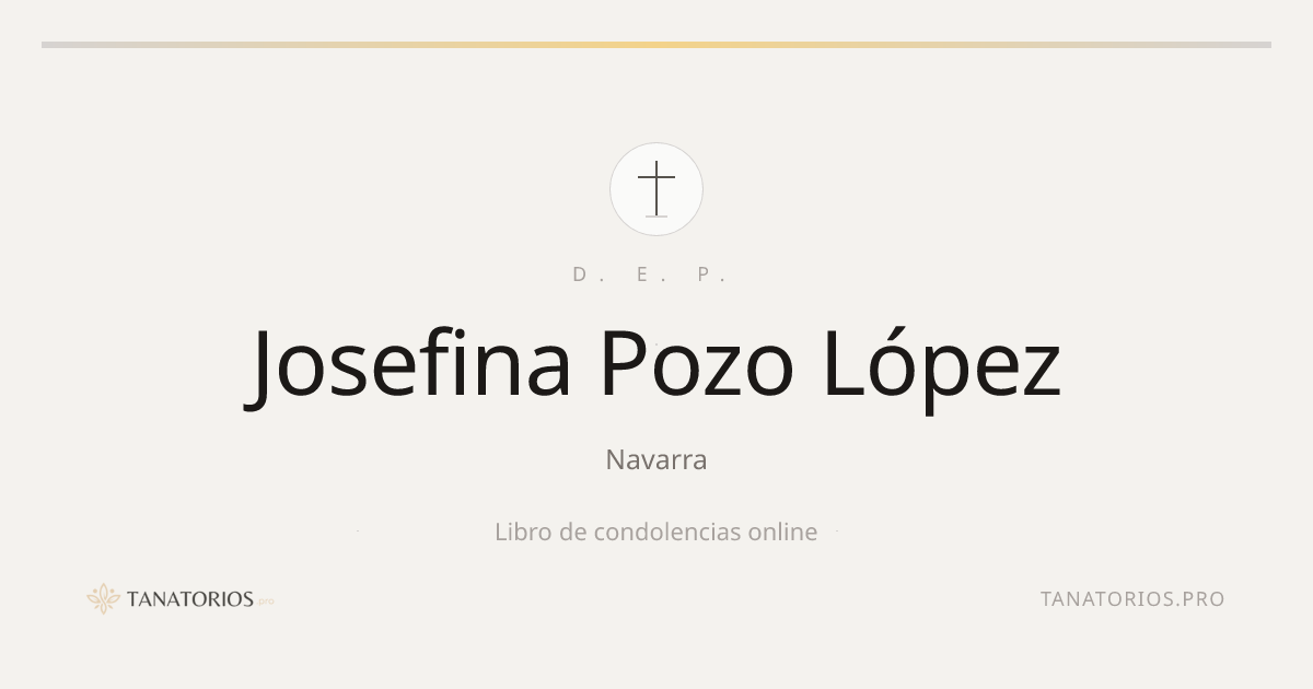 Memorial de Josefina Pozo López
