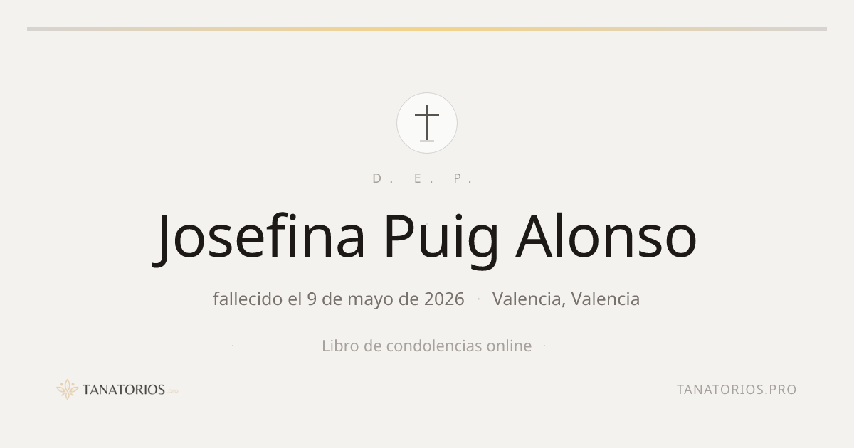 Memorial de Josefina Puig Alonso