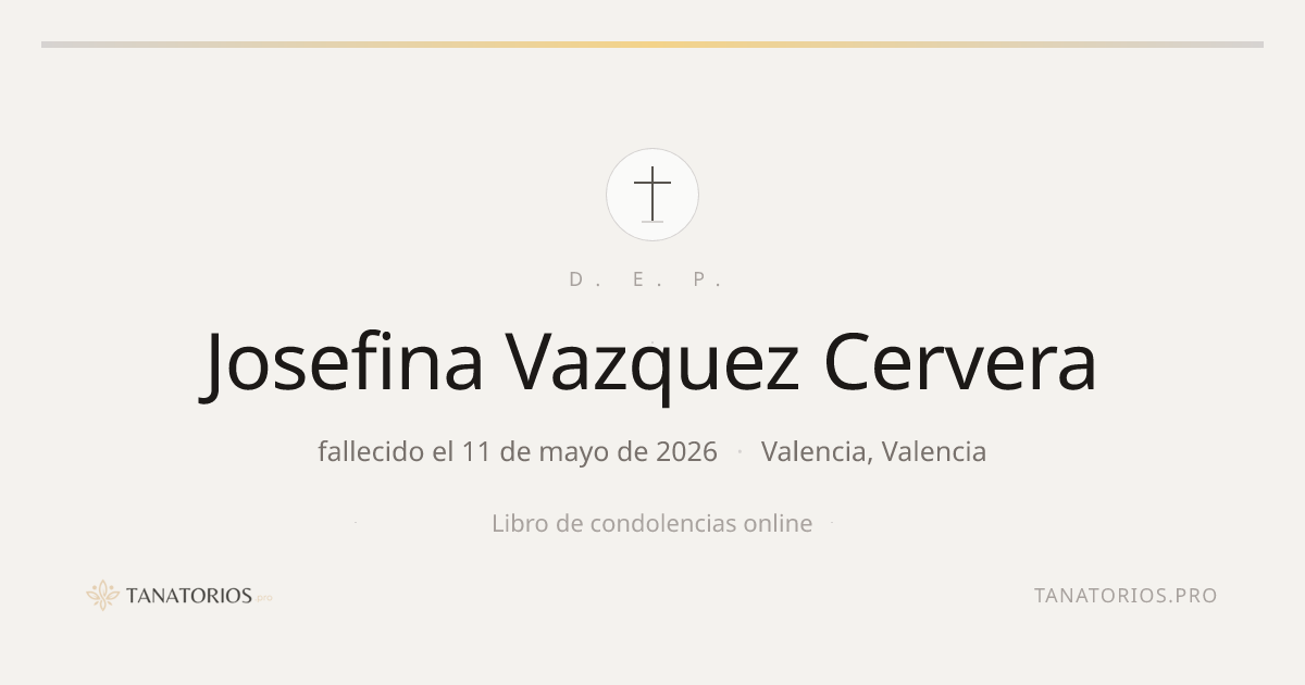 Memorial de Josefina Vazquez Cervera