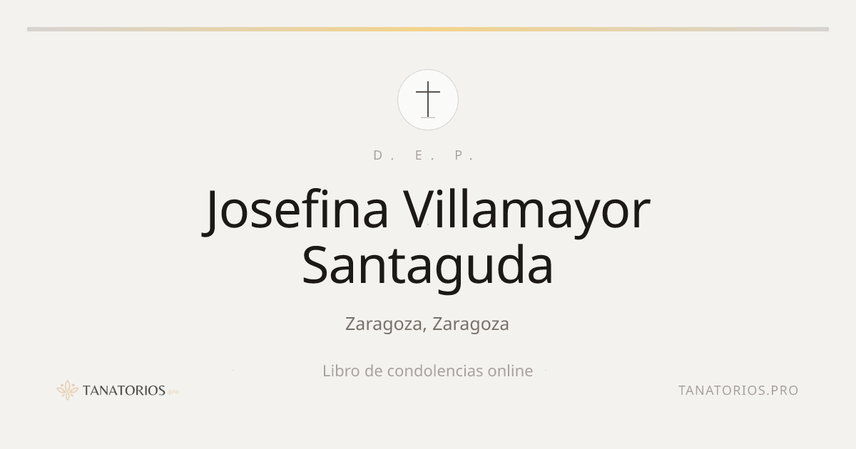 Memorial de Josefina Villamayor Santaguda