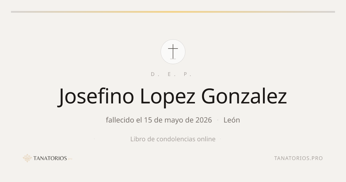 Memorial de Josefino Lopez Gonzalez