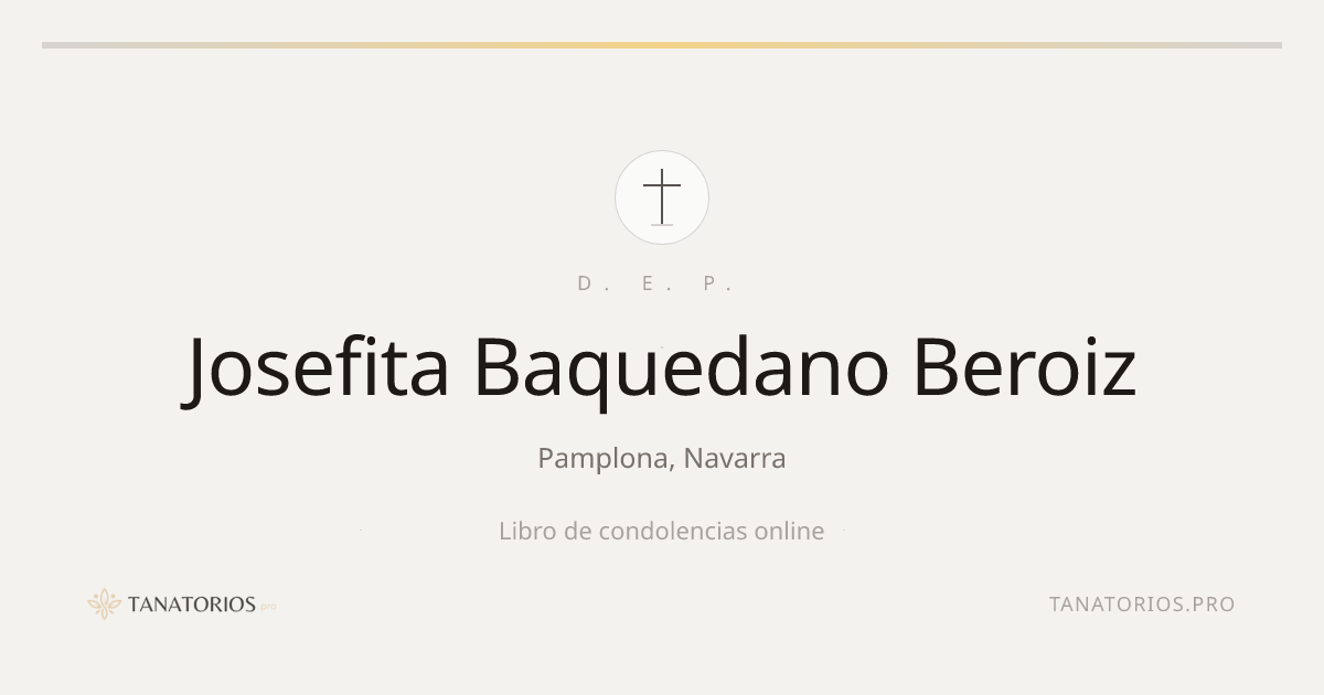 Memorial de Josefita Baquedano Beroiz