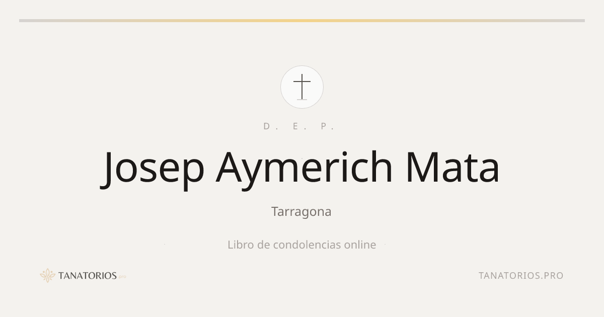 Memorial de Josep Aymerich Mata