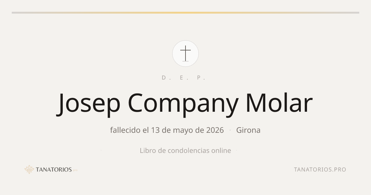 Memorial de Josep Company Molar