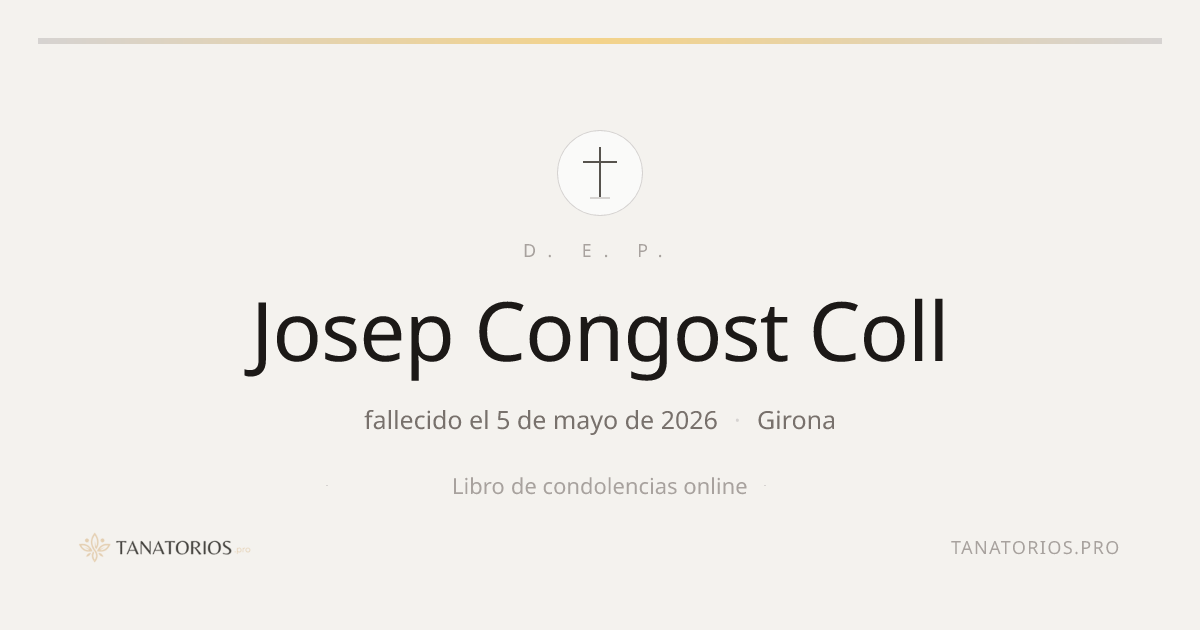 Memorial de Josep Congost Coll